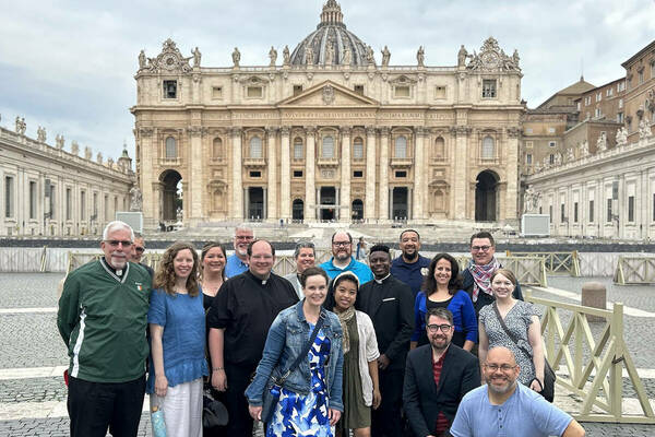 Mathis Leadership Liturgical group at St. Peter's Basilica